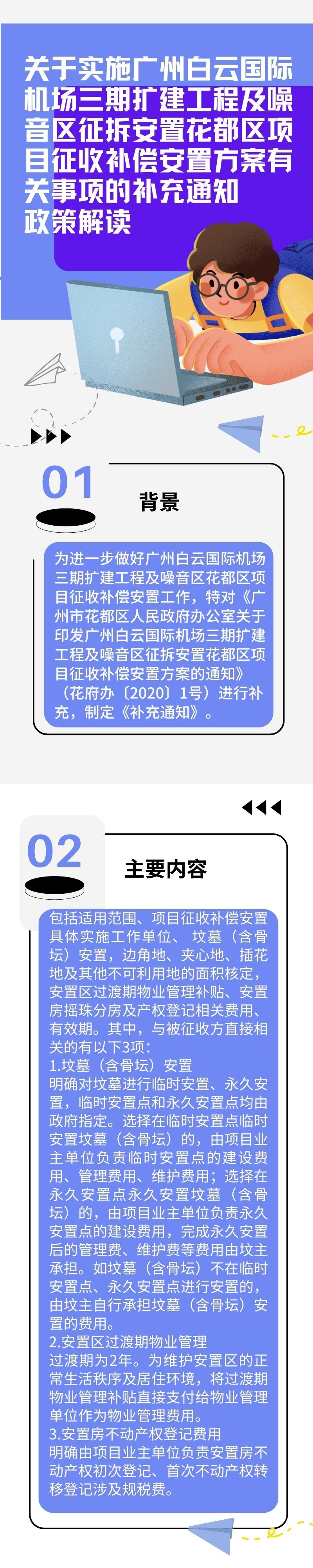 《关于实施广州白云国际机场三期扩建工程及噪音区征拆安置成人直播
项目征收补偿安置方案有关事项的补充通知》的图文解读.jpg
